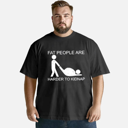 Vintage Fat People Are Harder To Kidnap Classic T-Shirt