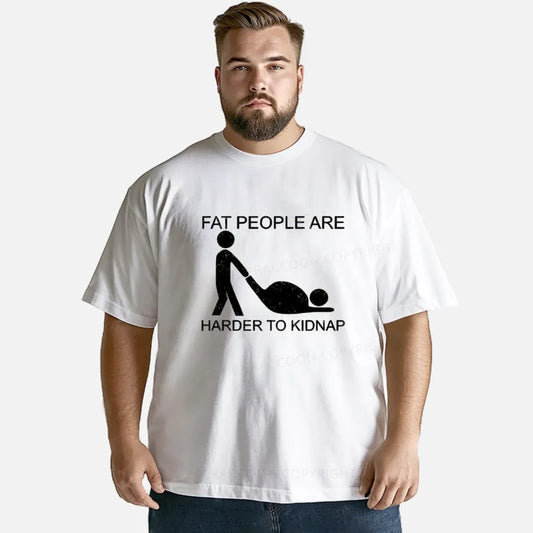 Vintage Fat People Are Harder To Kidnap Classic T-Shirt