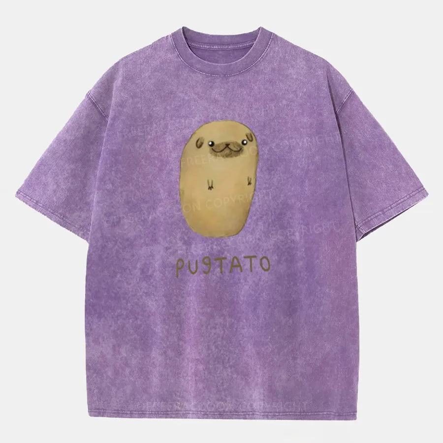 Vintage Pugtato Washed T-Shirt