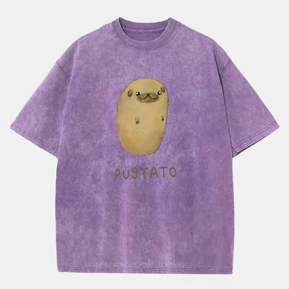 Vintage Pugtato Washed T-Shirt