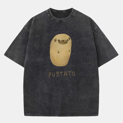 Vintage Pugtato Washed T-Shirt