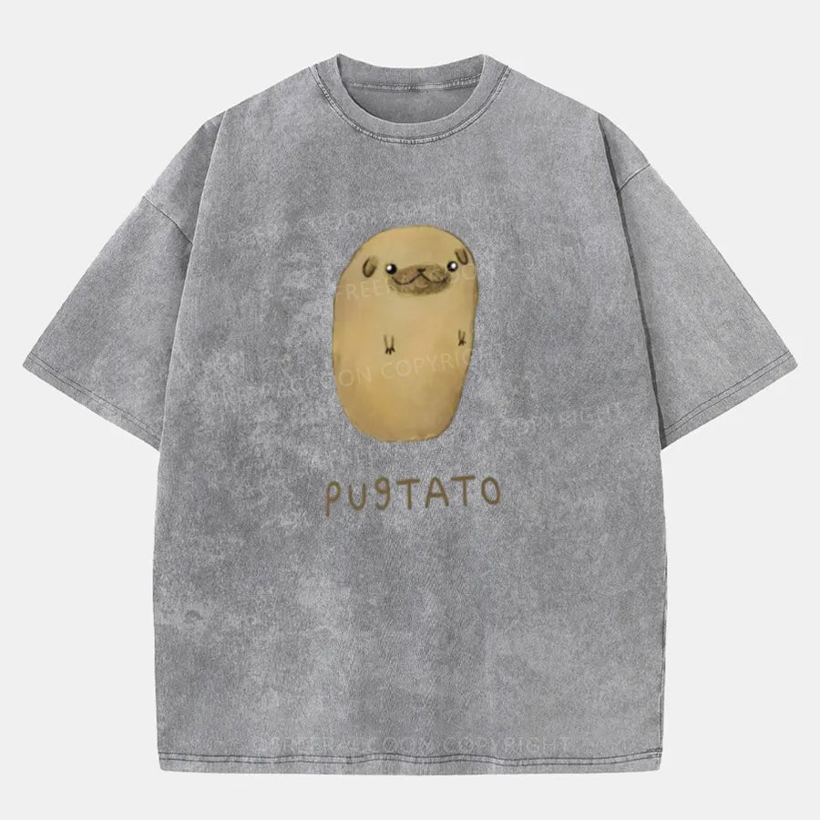 Vintage Pugtato Washed T-Shirt