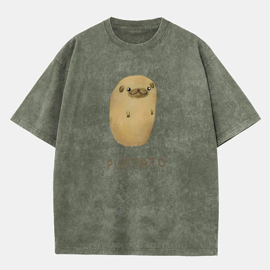 Vintage Pugtato Washed T-Shirt