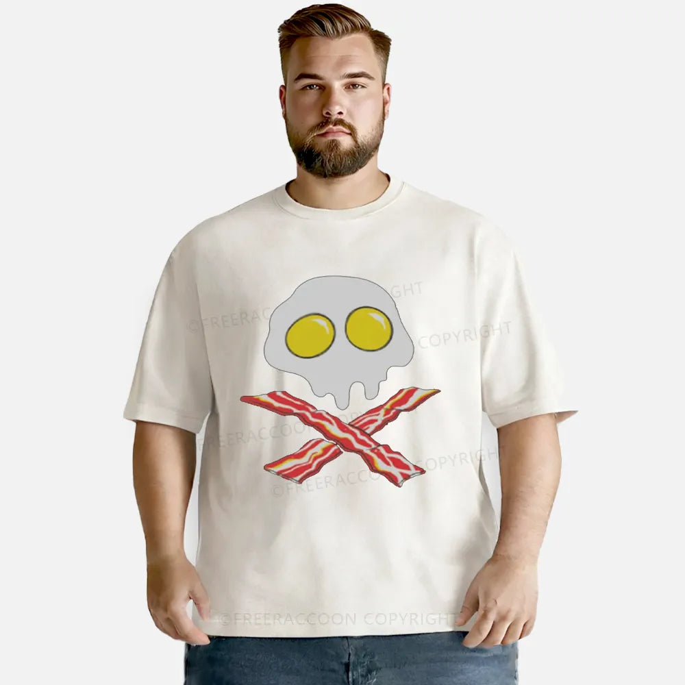 Vintage Bacon And Eggs Cool Washed T-Shirt