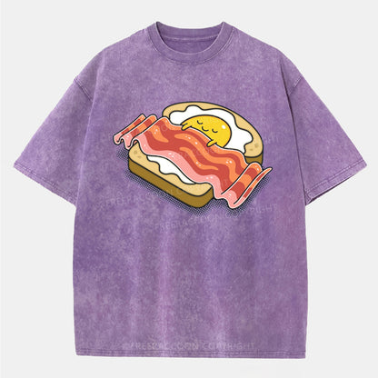 Vintage Sleepy Breakfast Washed T-Shirt