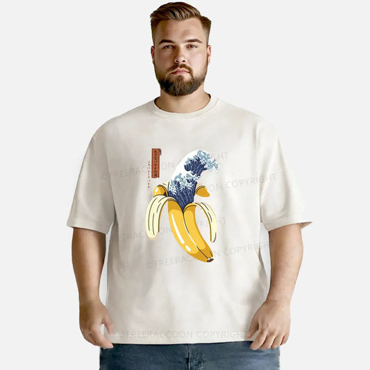 Vintage The Great Wave Of Banana Washed T-Shirt