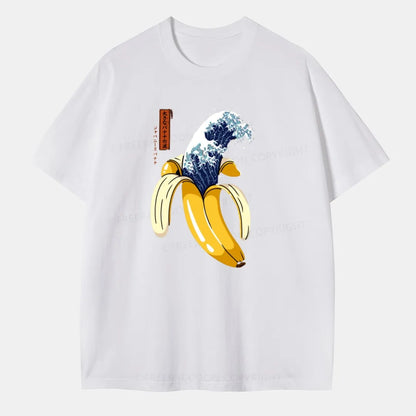 Vintage The Great Wave Of Banana Classic T-Shirt