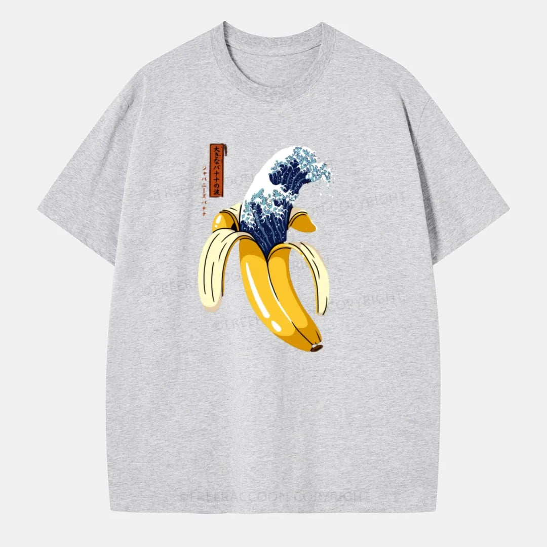 Vintage The Great Wave Of Banana Classic T-Shirt