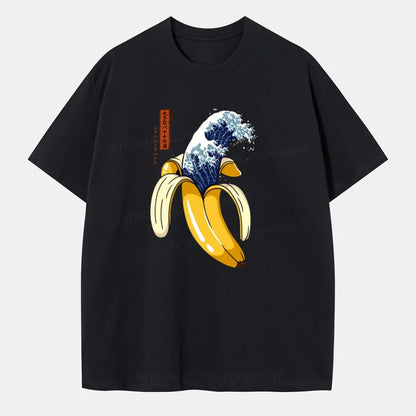 Vintage The Great Wave Of Banana Classic T-Shirt