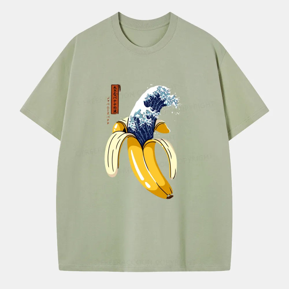 Vintage The Great Wave Of Banana Classic T-Shirt