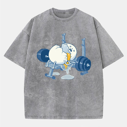 Vintage Weight Lifting Accident Washed T-Shirt