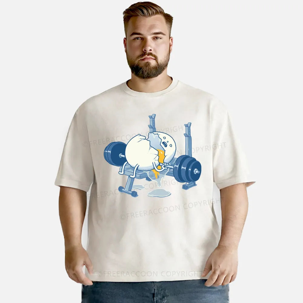 Vintage Weight Lifting Accident Washed T-Shirt