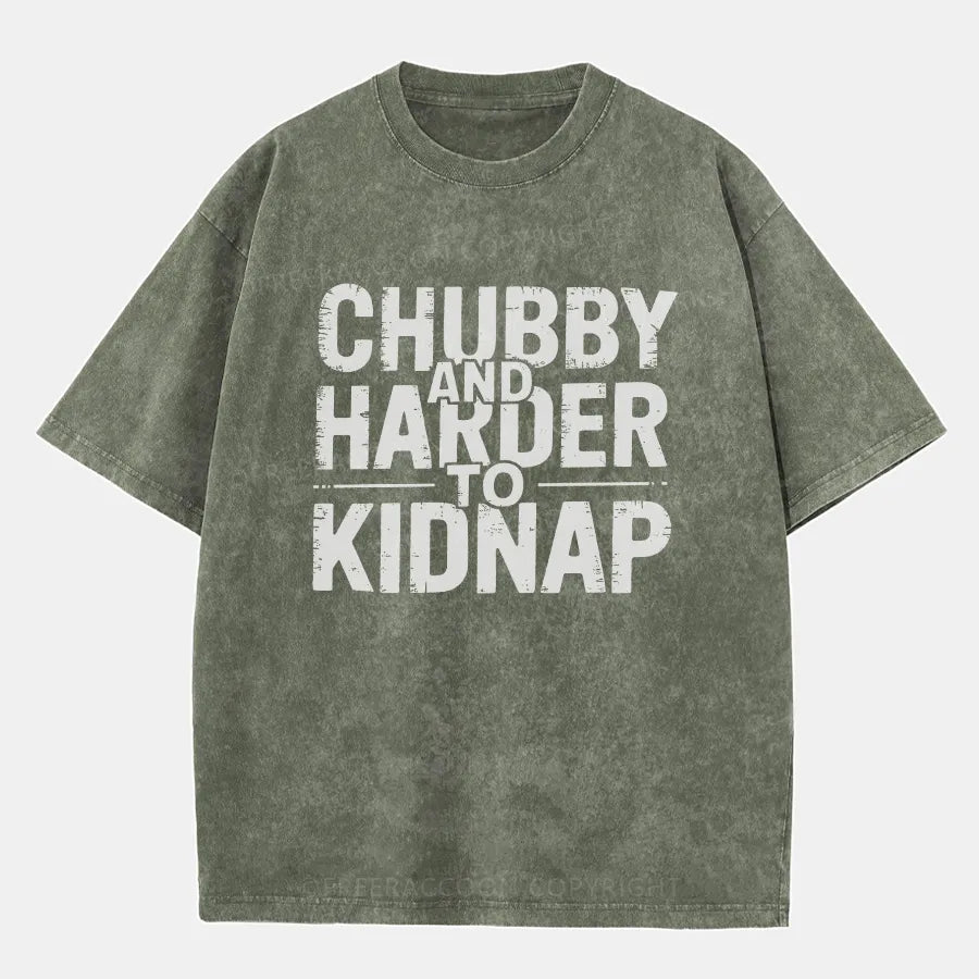 Vintage Chubby And Harder To Kindap Washed T-Shirt