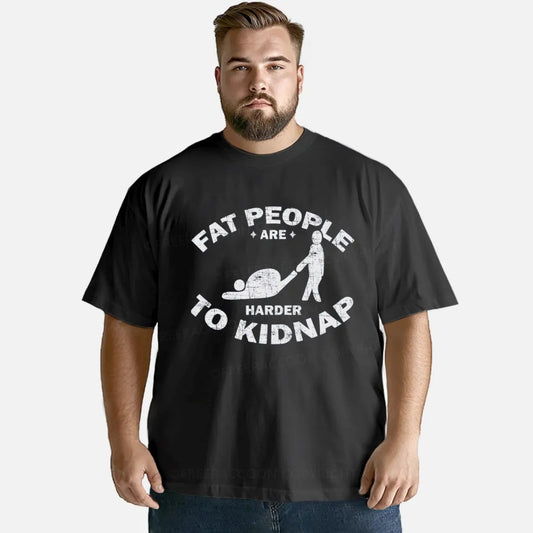 Vintage Fat People Are Harder To Kidnap Classic T-Shirt