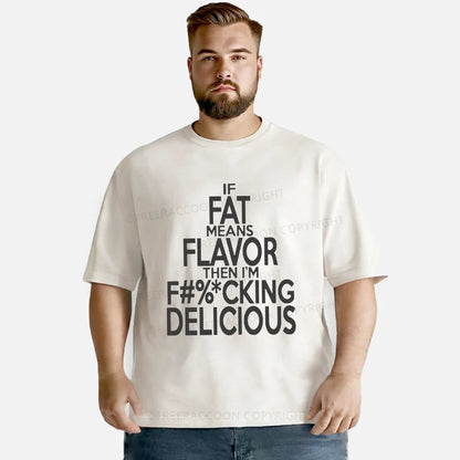 Vintage If Fat Means Flavor Washed T-Shirt