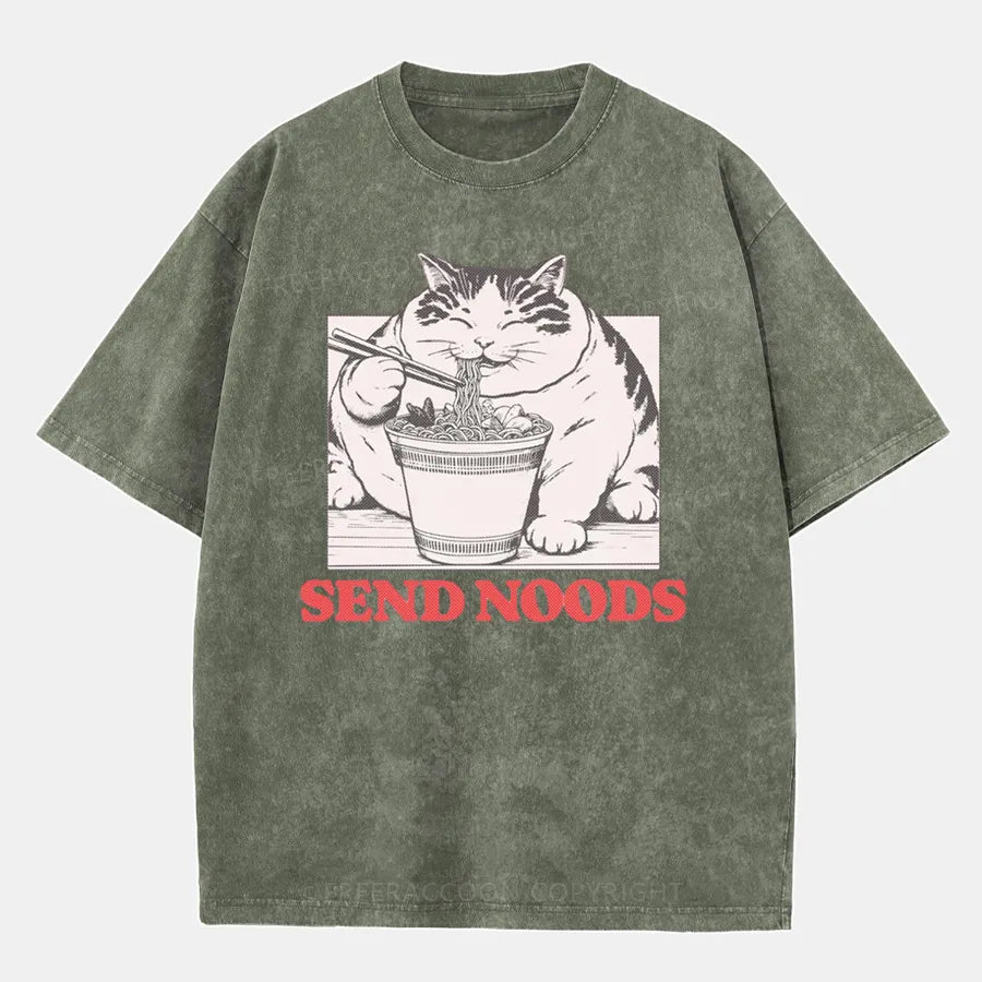 Vintage Send Noods Washed T-Shirt