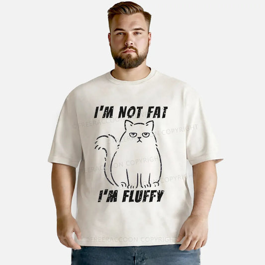 Vintage I’M Not Fat, I’M Fluffy Washed T-Shirt