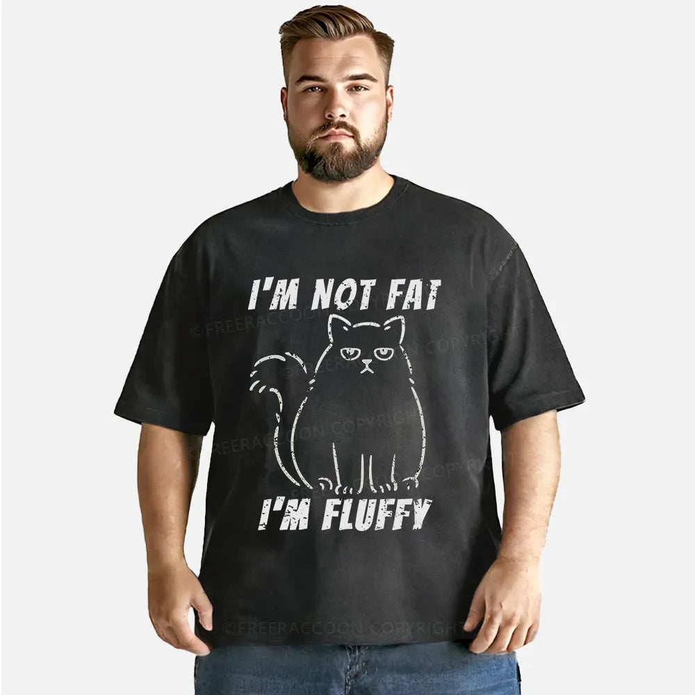 Vintage I’M Not Fat, I’M Fluffy Washed T-Shirt