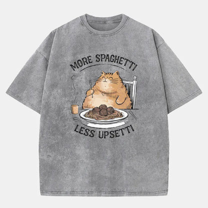 Vintage More Spaghetti, Less Upsetti Washed T-Shirt