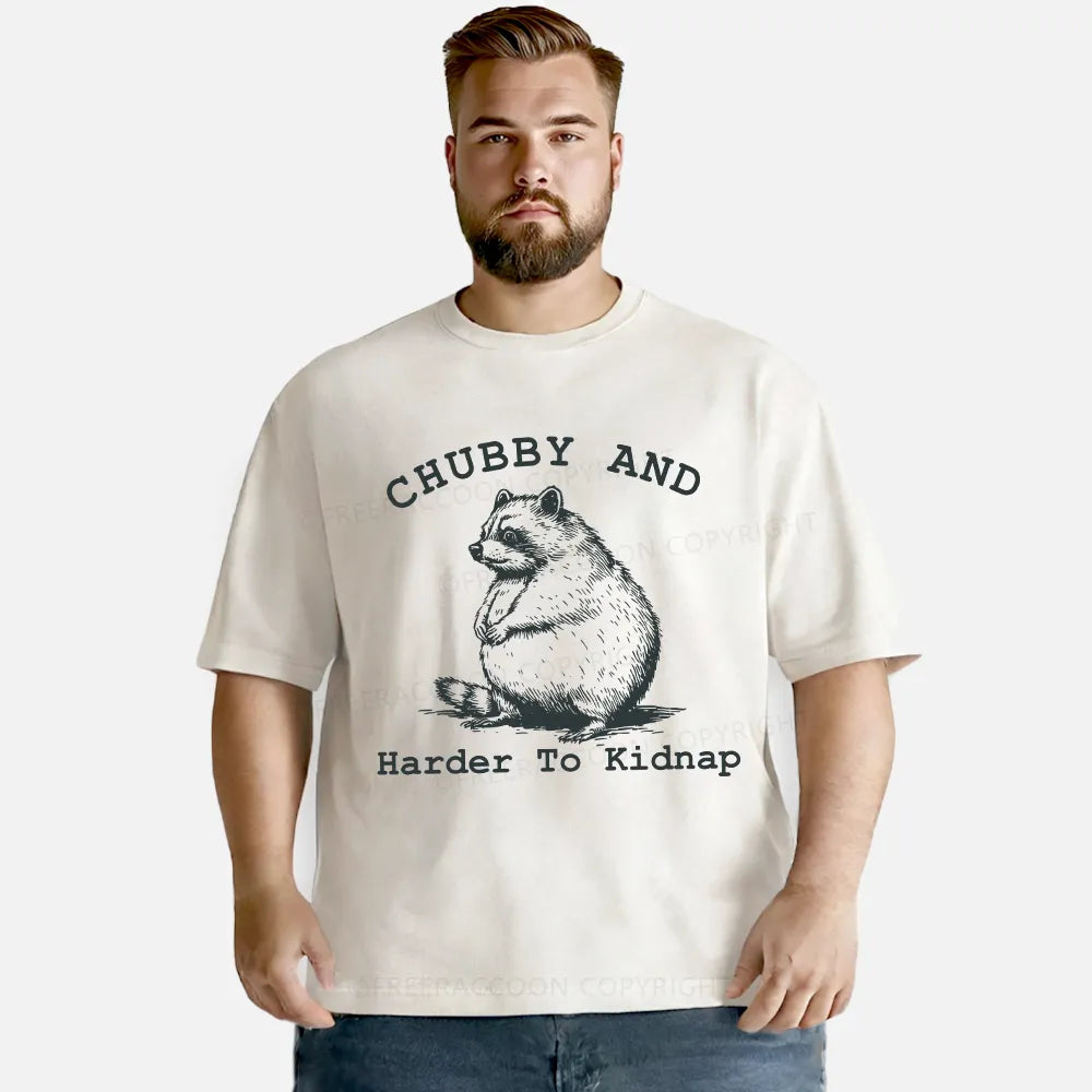 Vintage Chubby And Harder To Kidnap Washed T-Shirt