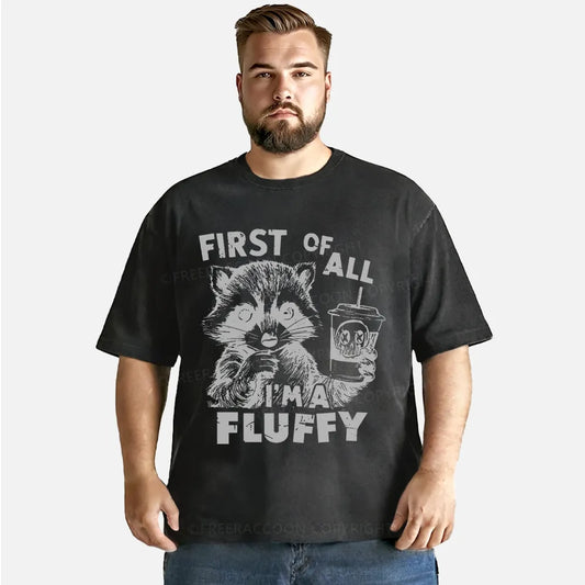 Vintage First Of All, I'M Fluffy Washed T-Shirt