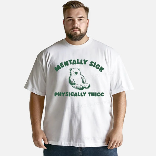 Vintage Mentally Sick Physically Thick Classic T-Shirt