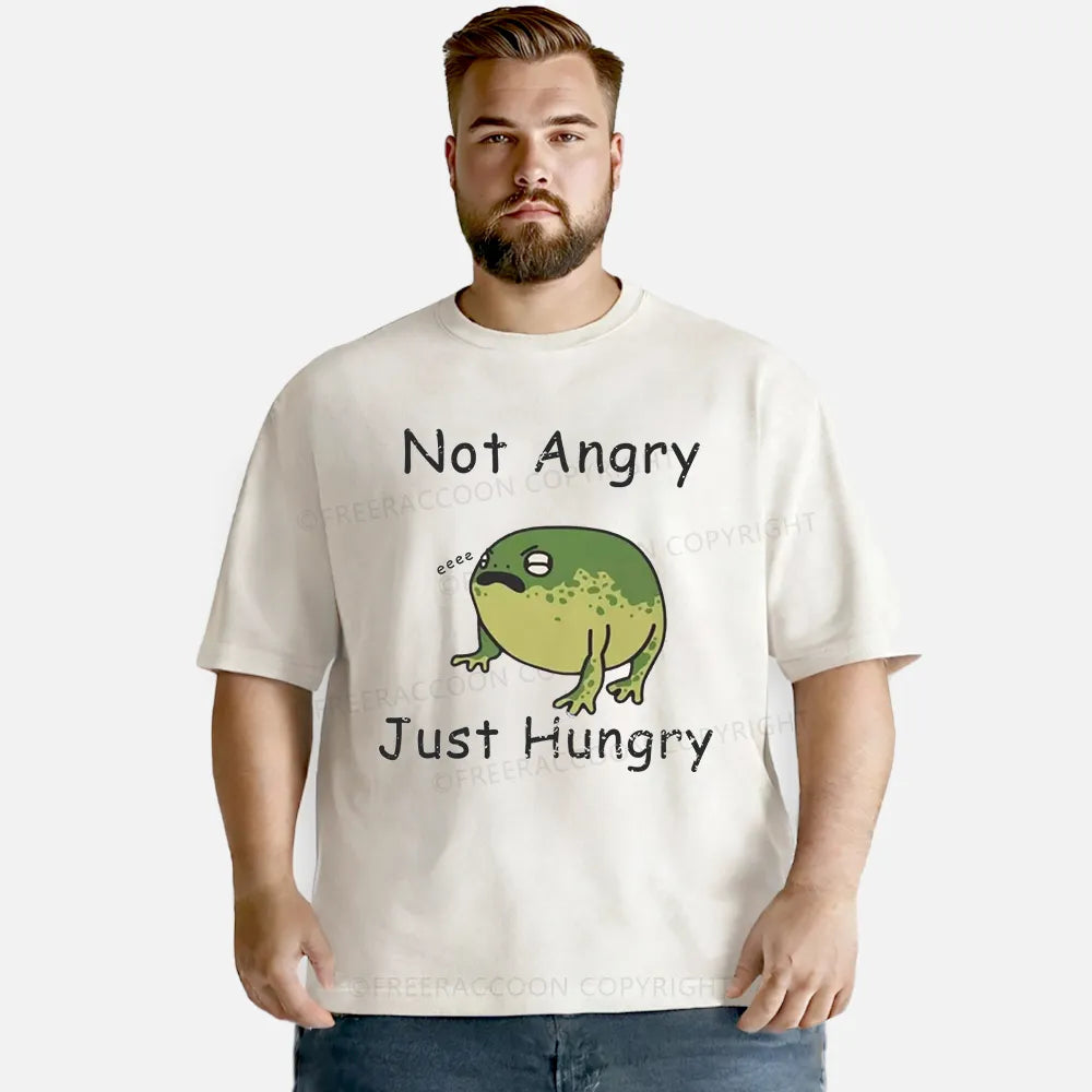 Vintage Not Angry, Just Hungry Washed T-Shirt