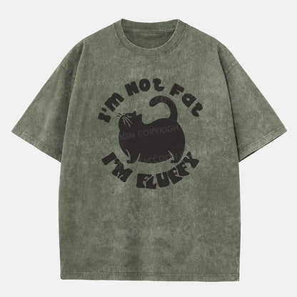 Vintage I’M Not Fat, I’M Fluffy Washed T-Shirt