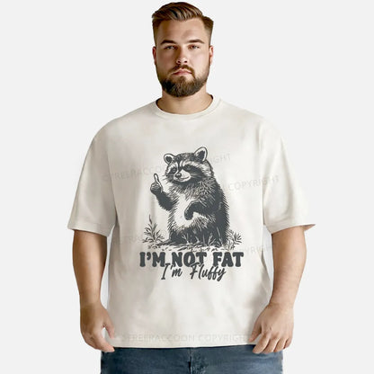 Vintage I'M Not Fat I'M Fluffy Washed T-Shirt