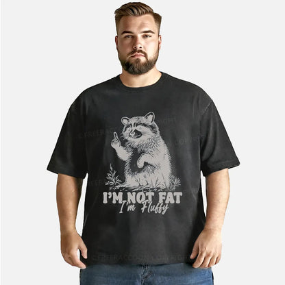 Vintage I'M Not Fat I'M Fluffy Washed T-Shirt