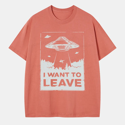 Vintage I Want To Leave Classic T-Shirt