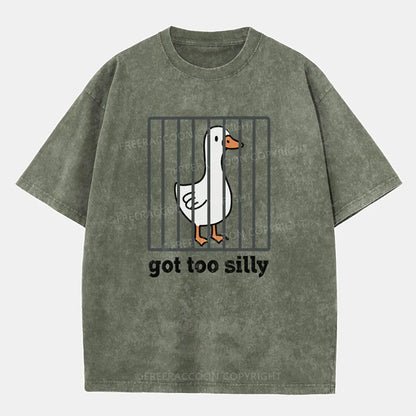 Vintage Got Too Silly Washed T-Shirt