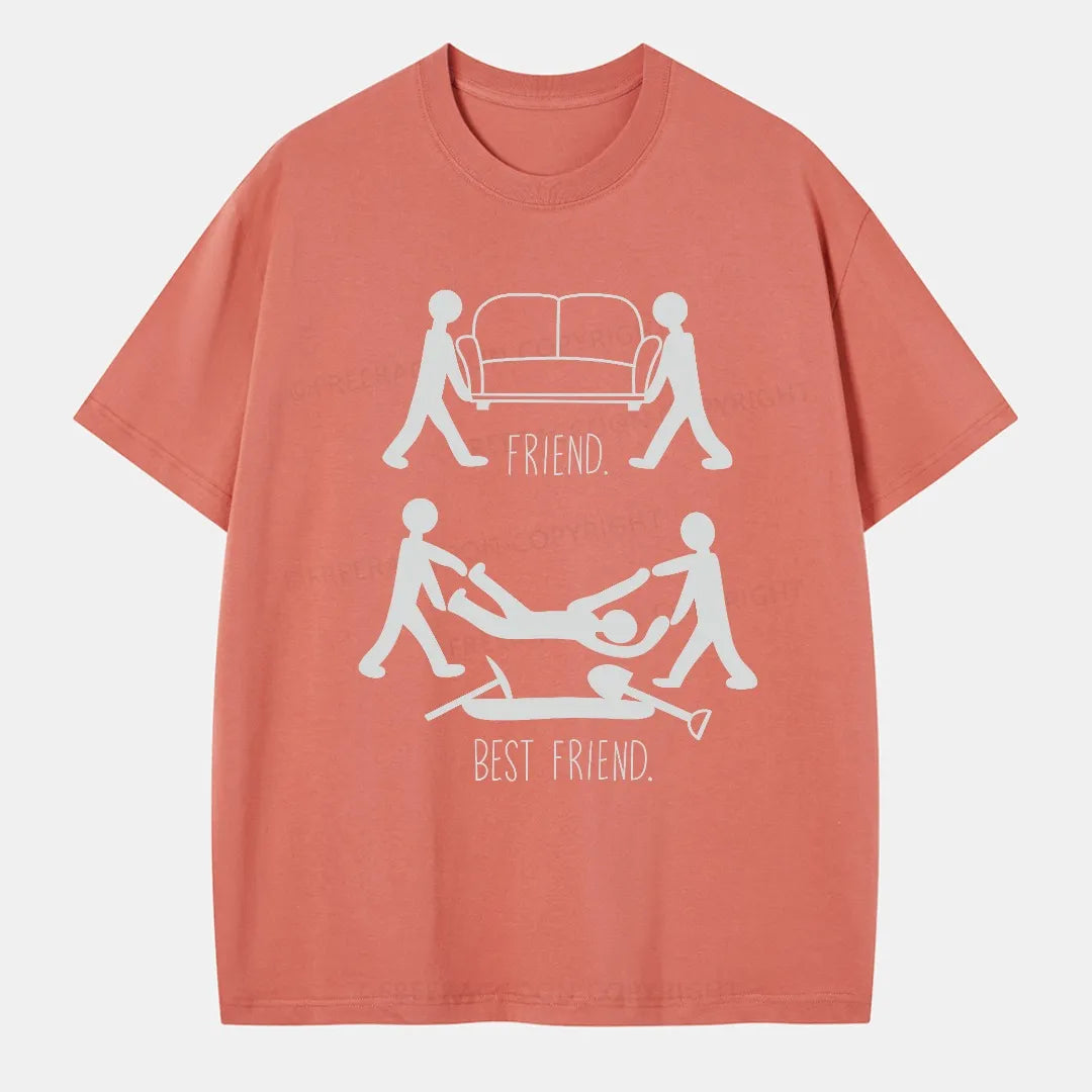 Vintage Friend Vs Best Friend Classic T-Shirt