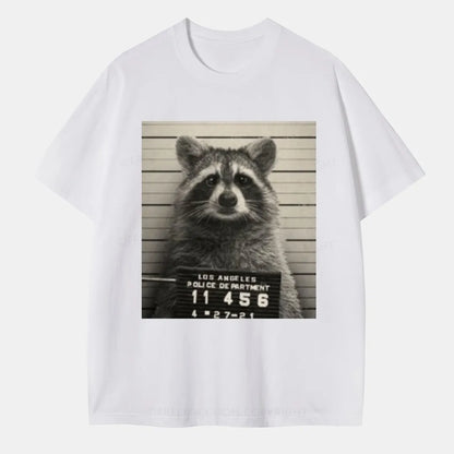 Vintage Raccoon Mugshot Classic T-Shirt