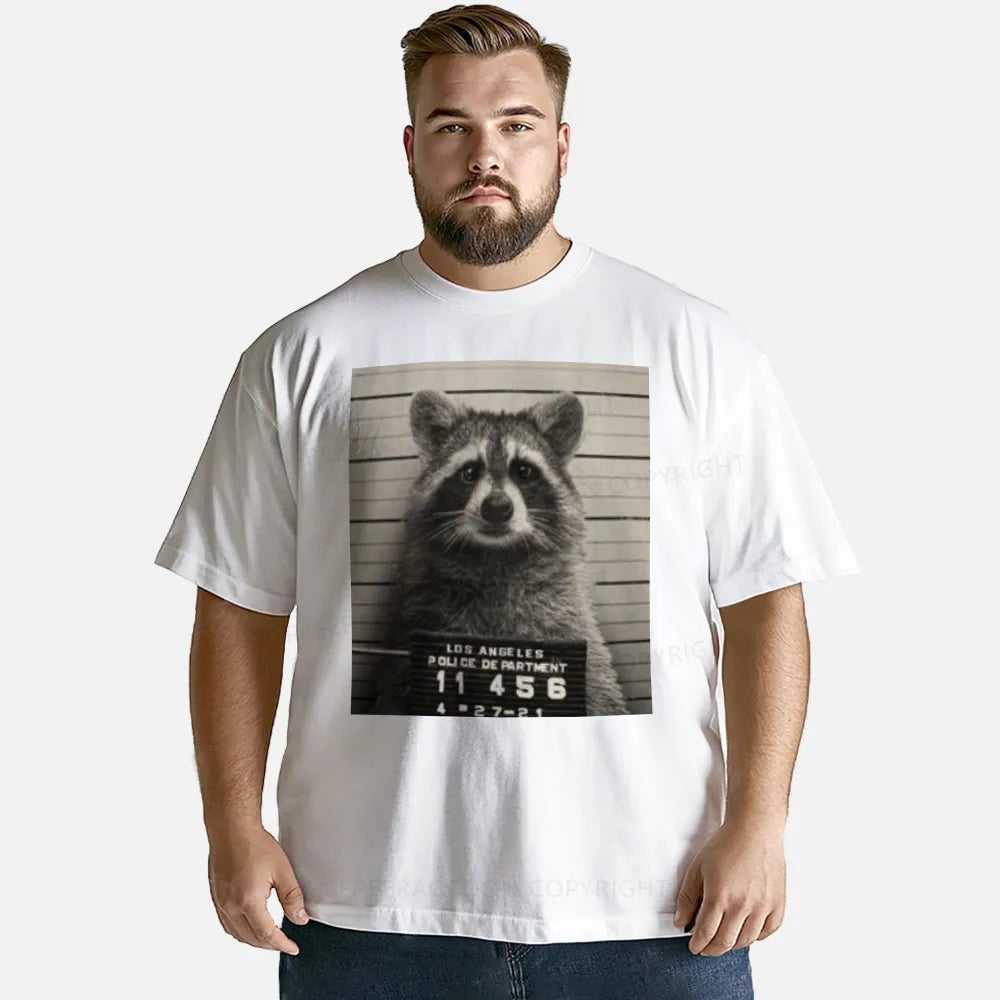 Vintage Raccoon Mugshot Classic T-Shirt