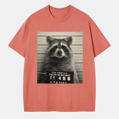 Vintage Raccoon Mugshot Classic T-Shirt