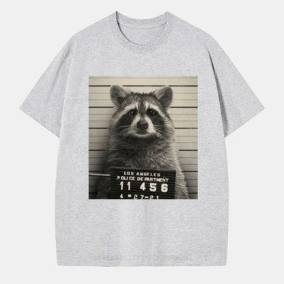 Vintage Raccoon Mugshot Classic T-Shirt