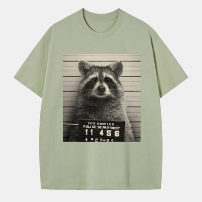 Vintage Raccoon Mugshot Classic T-Shirt