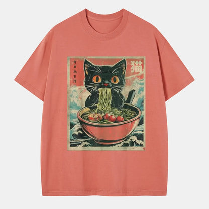 Vintage Cat Ramen Classic T-Shirt