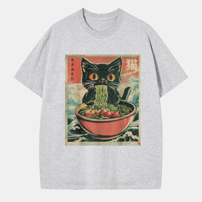 Vintage Cat Ramen Classic T-Shirt