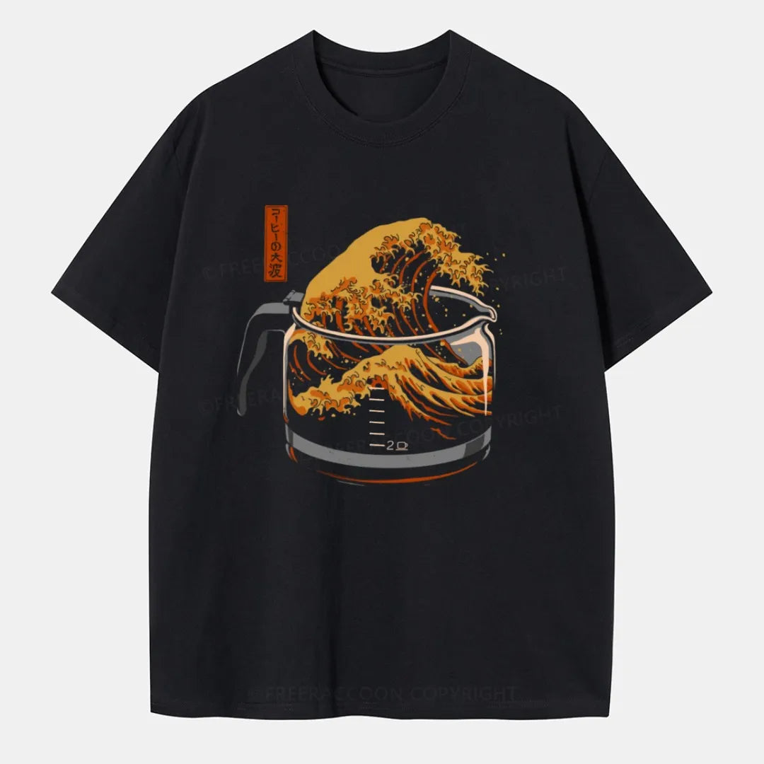 Vintage The Great Wave Coffee Classic T-Shirt