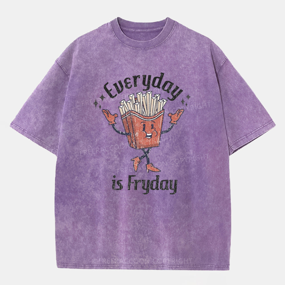 Vintage Everyday Is Fryday Washed T-Shirt