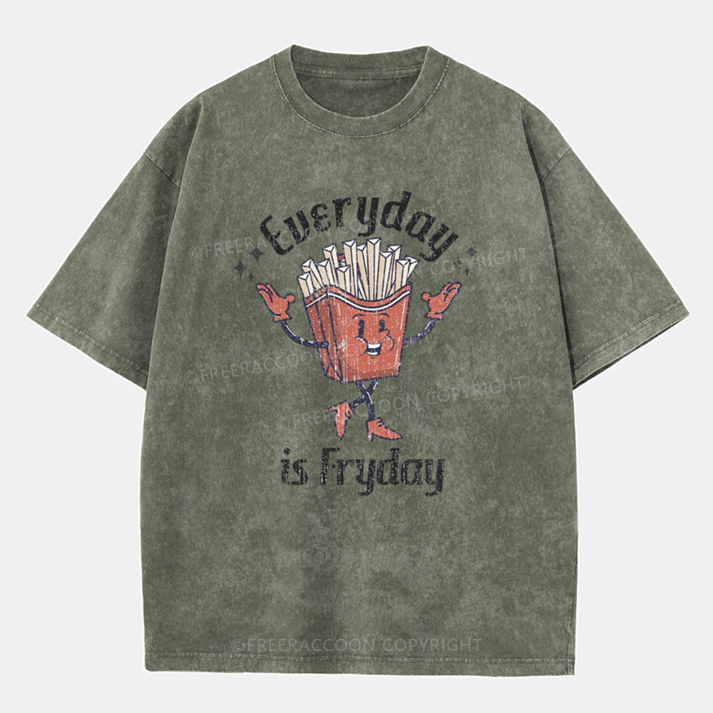 Vintage Everyday Is Fryday Washed T-Shirt