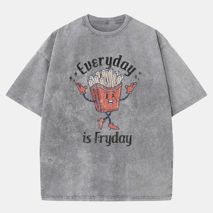 Vintage Everyday Is Fryday Washed T-Shirt