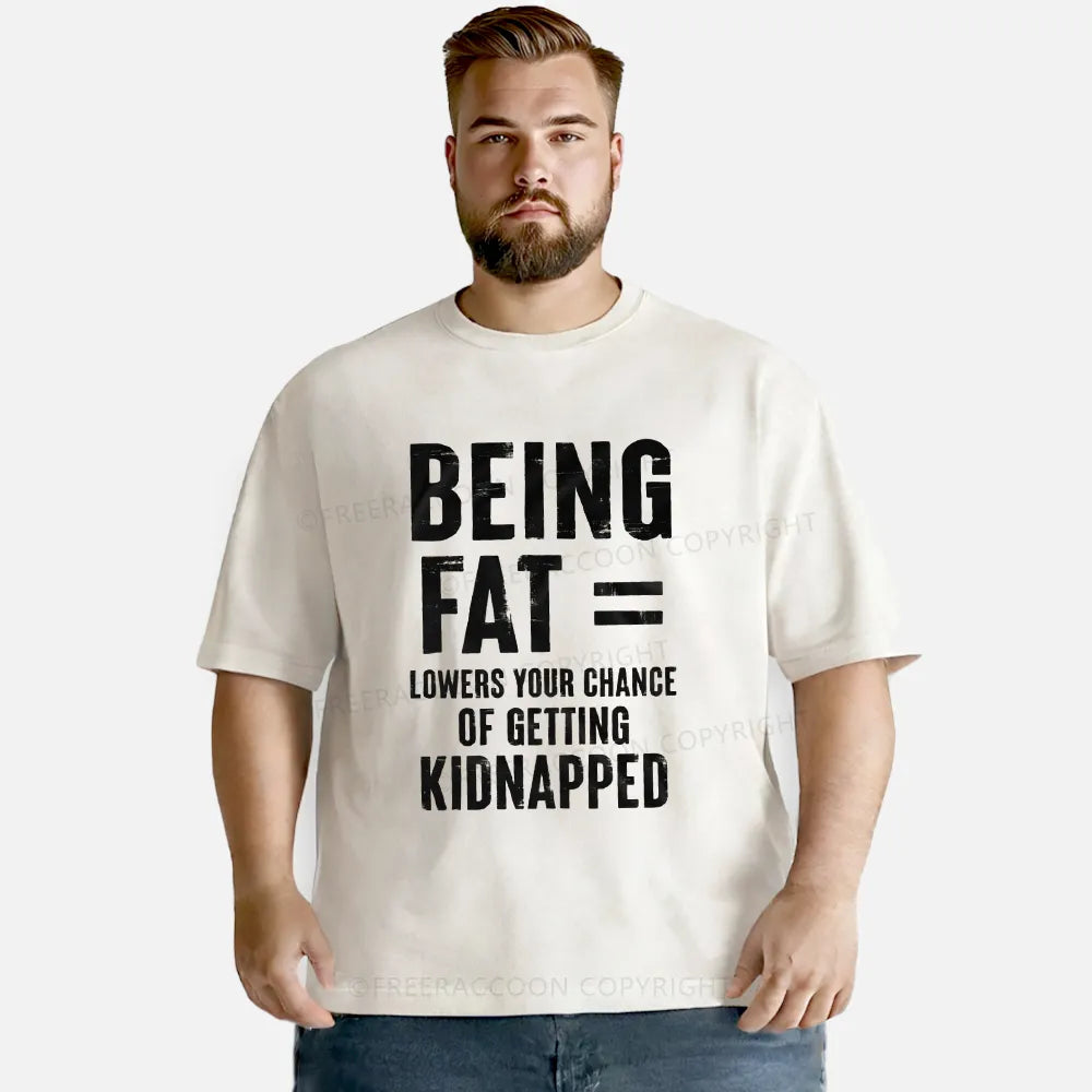 Vintage Being Fat Funny Washed T-Shirt