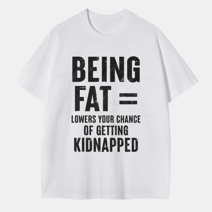 Vintage Being Fat Funny Classic T-Shirt