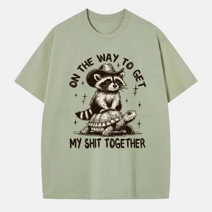 Vintage On The Way To Get My Shit Together Classic T-Shirt