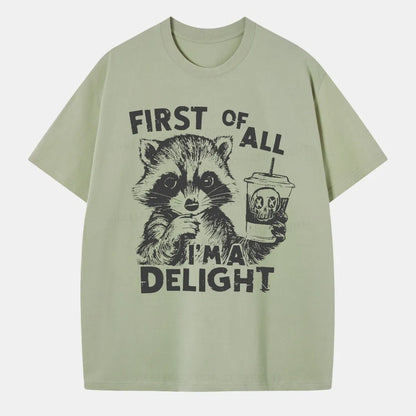 Vintage First Of All I Am Delight Classic T-Shirt