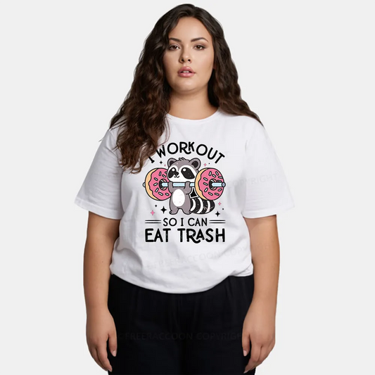 Vintage I Workout So I Can Eat Trash Classic T-Shirt