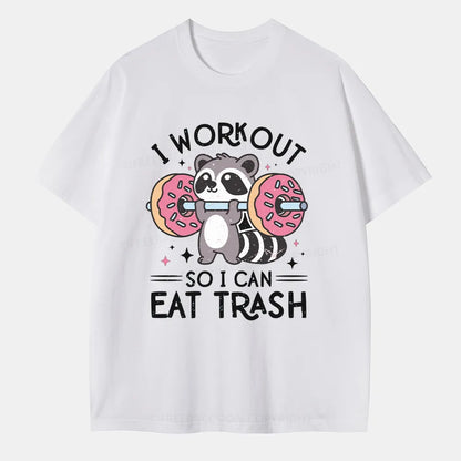 Vintage I Workout So I Can Eat Trash Classic T-Shirt